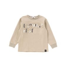 【店舗限定】インレイエンボスプリント長袖Tシャツ(95~150cm)