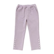 【店舗限定】裾パールボタンポンチロングパンツ(95~150cm)