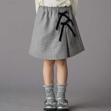 ラップスカート風リボンキュロットパンツ(100~150cm)