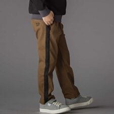 サイドテープ起毛ニットロングパンツ(95~150cm)