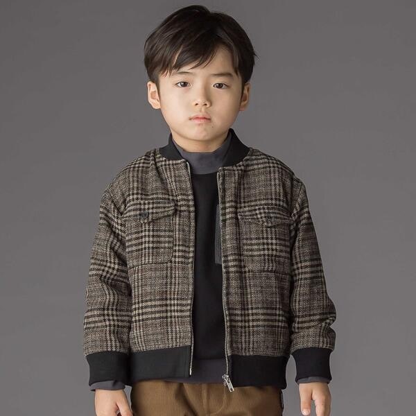 [�}���C]�`�F�b�N�N�уW�b�v�u���]��(95~150cm)/�x�x �v�` �|�� ���F�[���iBeBe Petits Pois Vert�j �u���E���n