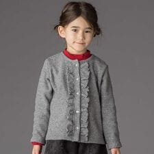 ラメニットフリルカーディガン(95~160cm)