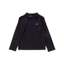 【店舗限定】起毛リブハイネック折り返しトップス(95~160cm)