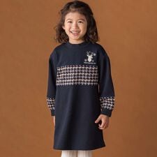 【店舗限定】【お揃い】裏毛×ノルディック切り替えワンピース(95~150cm)