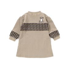 【店舗限定】【お揃い】裏毛×ノルディック切り替えワンピース(95~150cm)