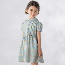 花柄フリル襟付きワンピース(95~150cm)