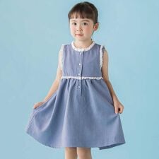 【店舗限定】レースフレアジャンパースカート(95～150cm)