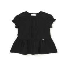 【店舗限定】レースタックフレア天竺半袖Tシャツ(95～150cm)