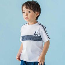 【店舗限定】立体ライン天竺半袖Tシャツ(95～150cm)