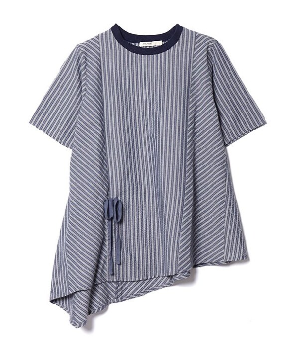 本日最終アズノウアズトゥバス❋新品19580円カットソーワンピース セール】○フロントボタン付き 胸ギャザーカフタンワンピ―ス
