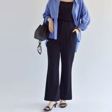quaranciel:〈洗濯機可能〉セミ フレア パンツ