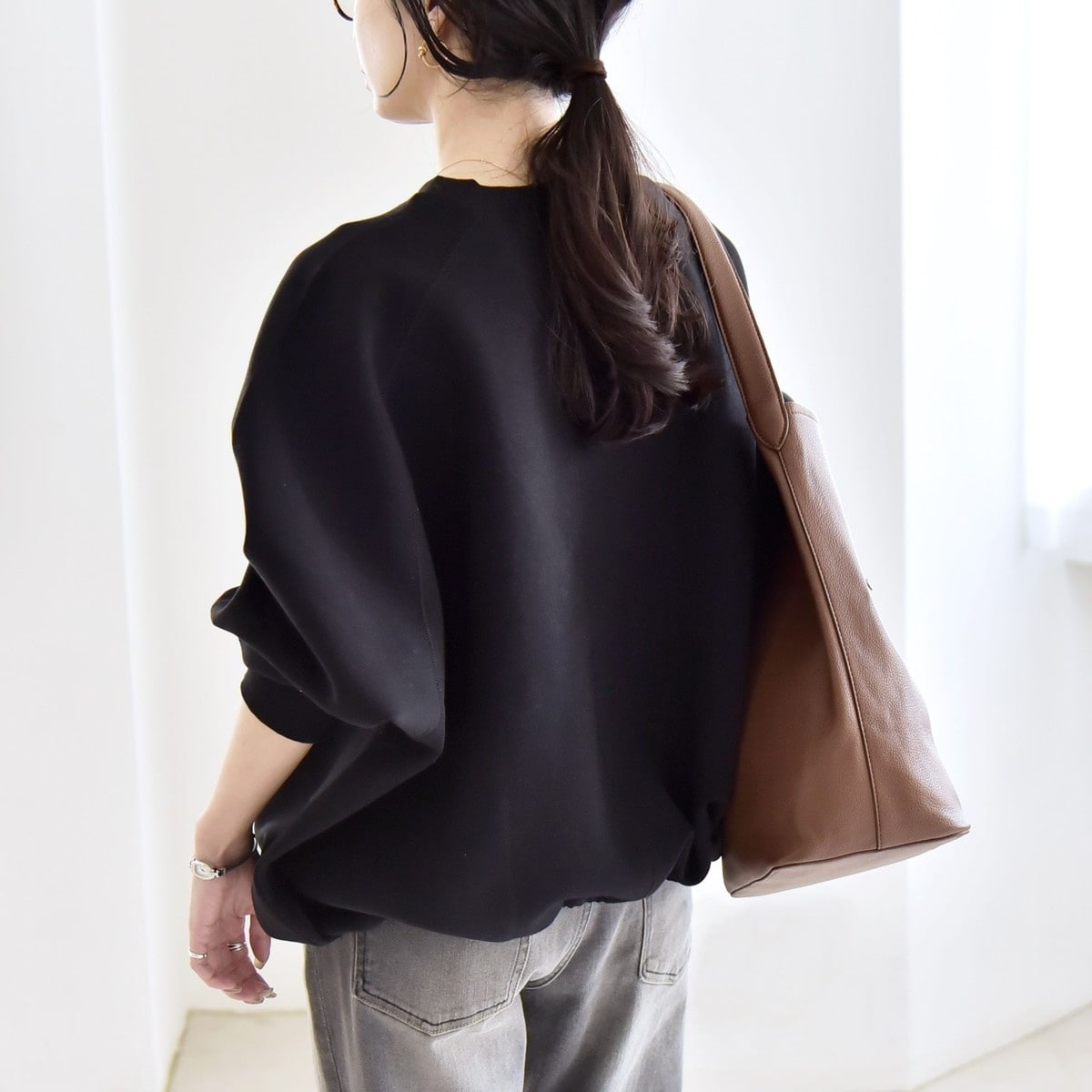 一部追加予約》quaranciel:〈洗濯機可能〉ポンチ ドロスト ルーズ プル