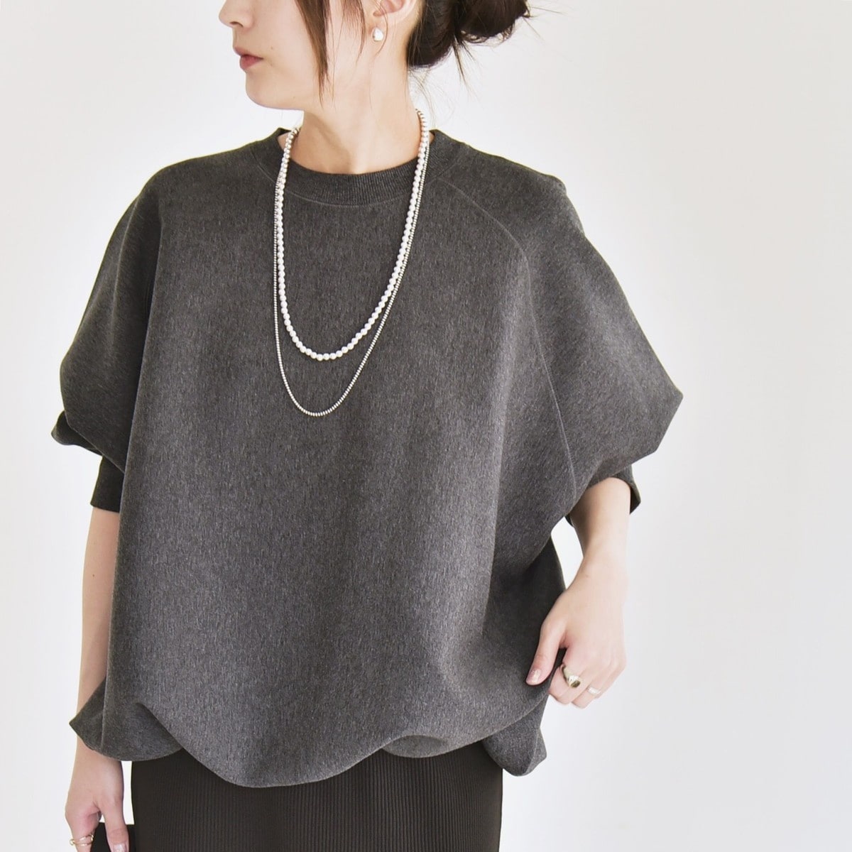 一部追加予約》quaranciel:〈洗濯機可能〉ポンチ ドロスト