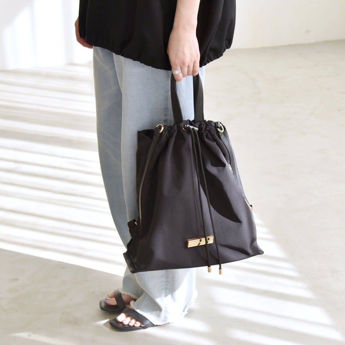 quaranciel: 2way リュックサック トート バッグ（A4対応