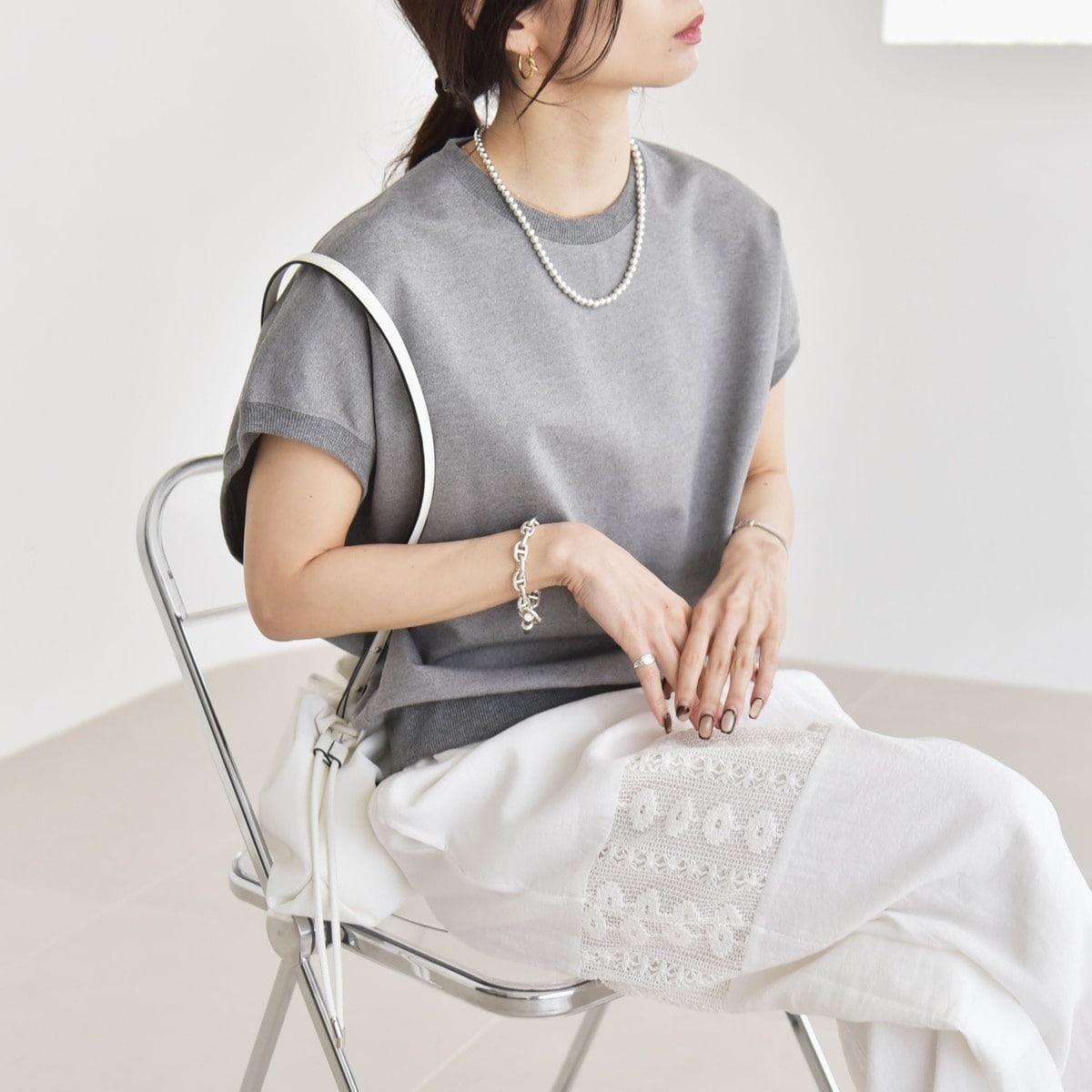 tシャツ quaranciel:「洗濯機可能」ラウンドネック ボーダー カットソー レディース quaranciel:〈洗濯機可能〉ラウンドネック ボーダー カットソー
