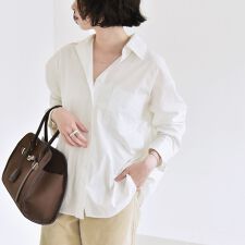 quaranciel:〈洗濯機可能〉REPREVE オープン カラー シャツ