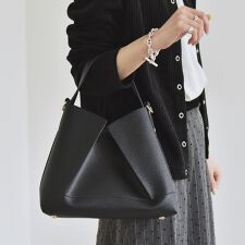 《一部追加予約》quaranciel: 2way コンビ ワンハンドル ショルダー バッグ