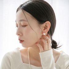 quaranciel: 淡水 パール ピアス
