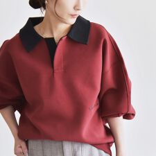 《予約》quaranciel:〈洗濯機可能〉ポンチ ロゴ ラガー スウェット