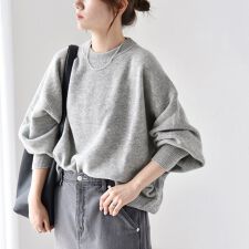 quaranciel:〈手洗い可能〉AQUA カシミヤ ミックス ドルマン ニット 25AW