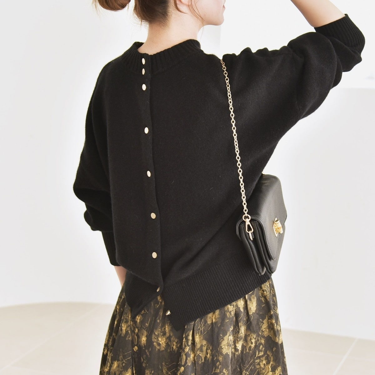 ミックスボタンペプラムカーディガン | アダムエロペ(ADAM ET ROPE