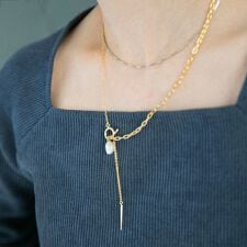 quaranciel: ワントップ 淡水パール マンテルチェーン ロング ネックレス