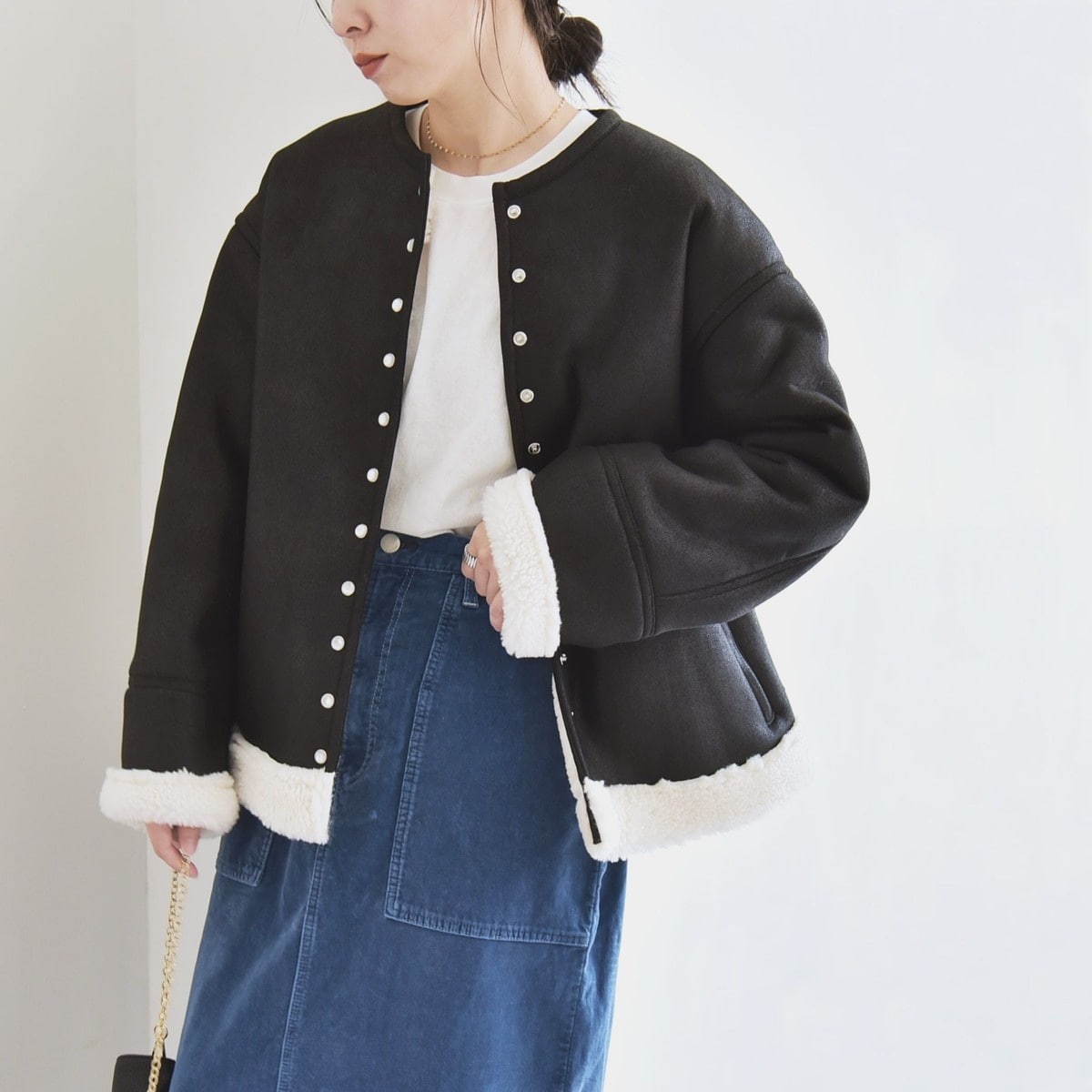 JOURNALSTANDARD relumeモヘヤミックスシャギーショートコート モヘヤミックスシャギーショートコート | ジャーナル