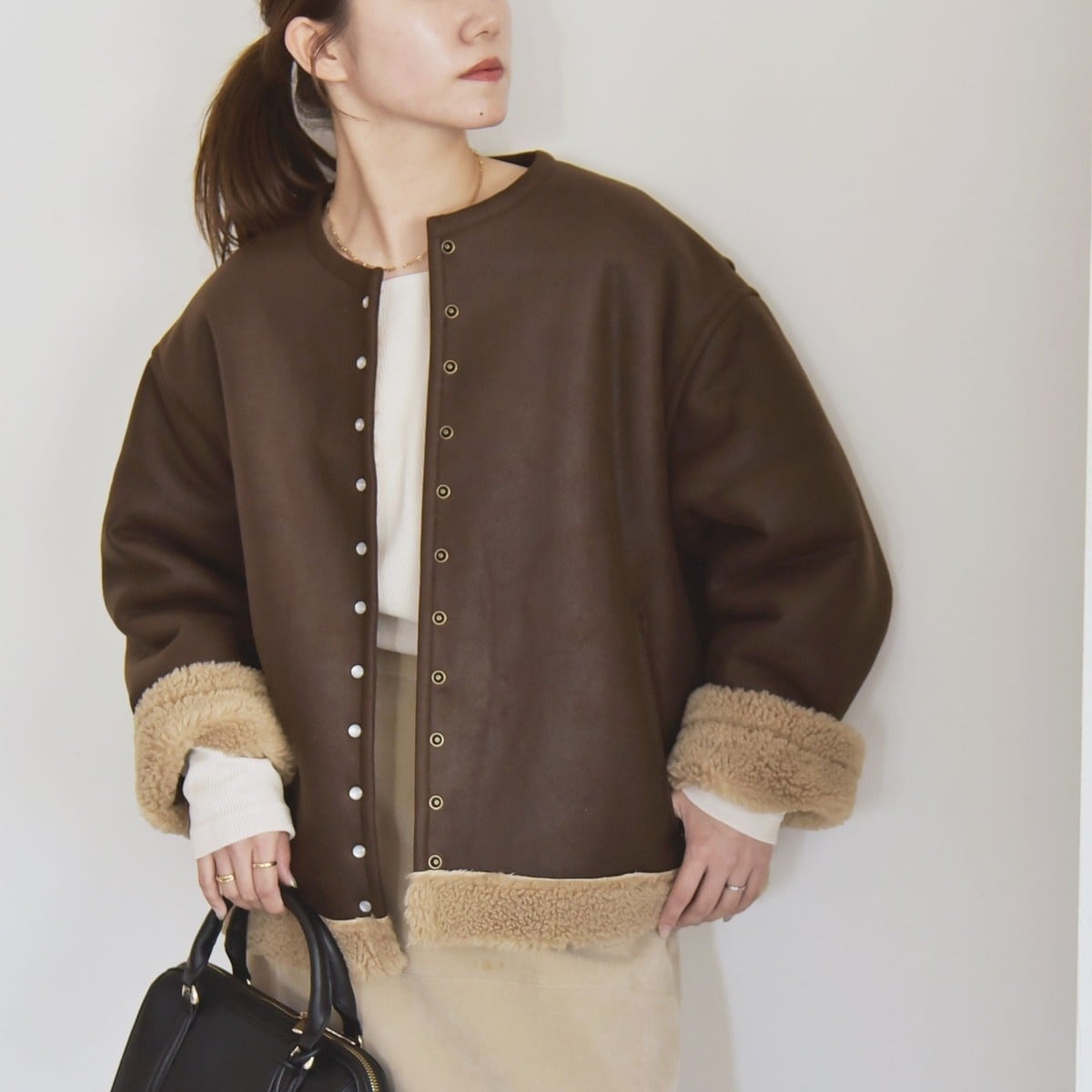 SHIPS any: ウール ミックス コクーン ショート Pコート | シップス