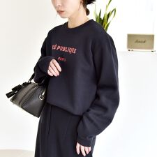 ANGE IN DISGUISE:〈手洗い可能〉デザイン ロゴ プリント スウェット