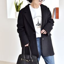 quaranciel: スライバー オーバー テーラード ジャケット コート