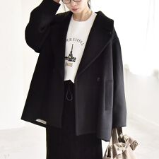 カランシエル(quaranciel)の《予約》quaranciel: PURE WOOL ダブルブレスト ハーフ Pコート