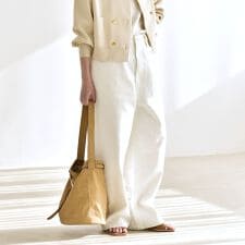 《予約》quaranciel:〈洗濯機可能〉ハイライズ ルーズ ワイド デニム パンツ