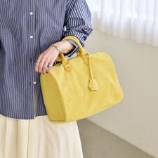 quaranciel: 2way チャーム ビッグ ボストン バッグ