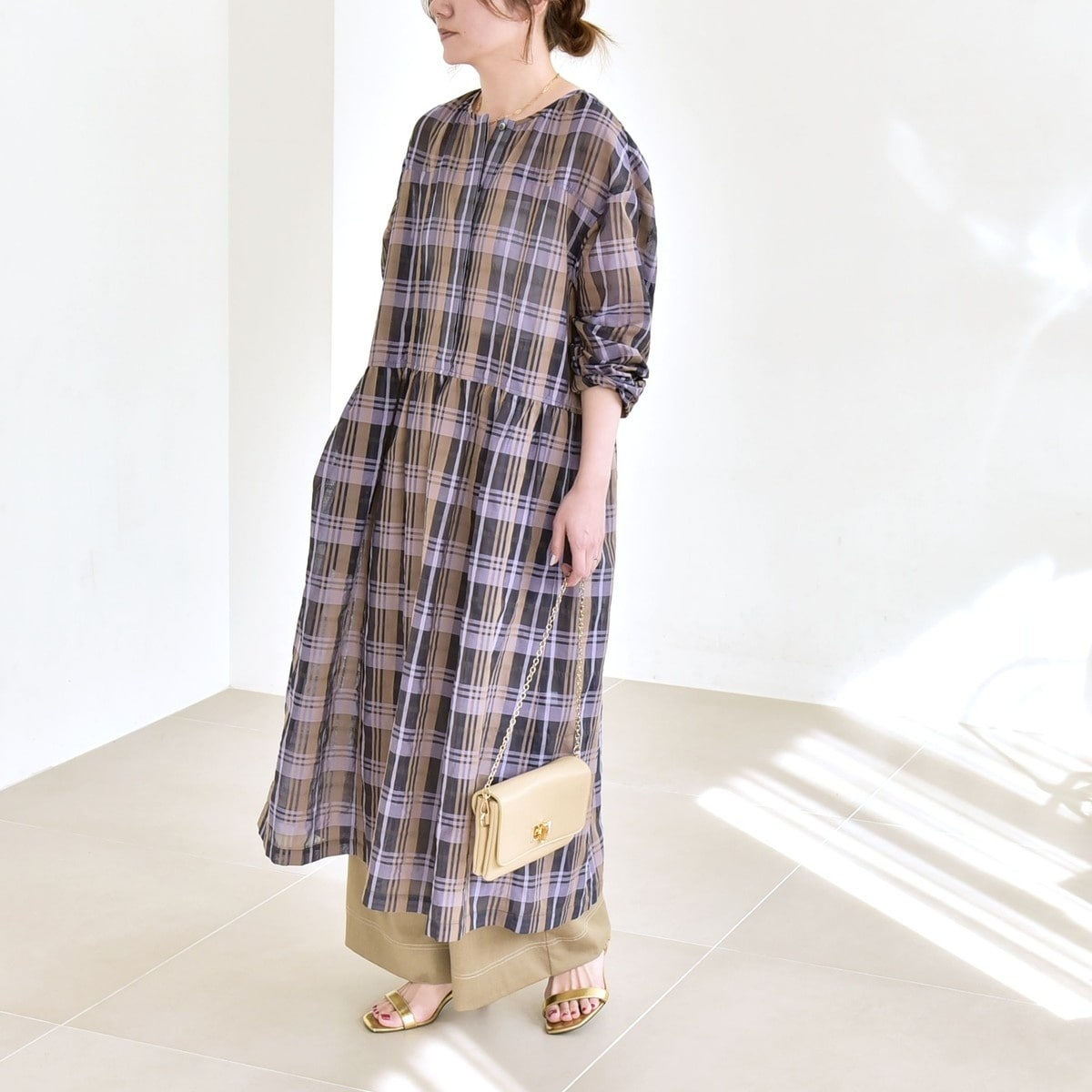 habi フラワージャガードドレス | スローブ イエナ(SLOBE IENA