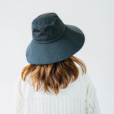 quaranciel:〈UVカット/接触冷感/撥水加工/手洗い可能〉ワイド ブリム ハット