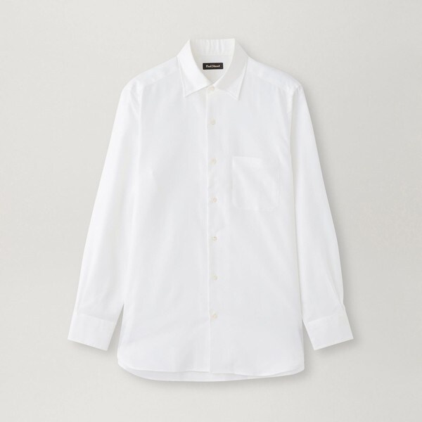 【お値下げ】美品！deres デレス シャツ 6way 透け防止】 ワイド 長袖 形態安定 レディースシャツ(XS ネイビー