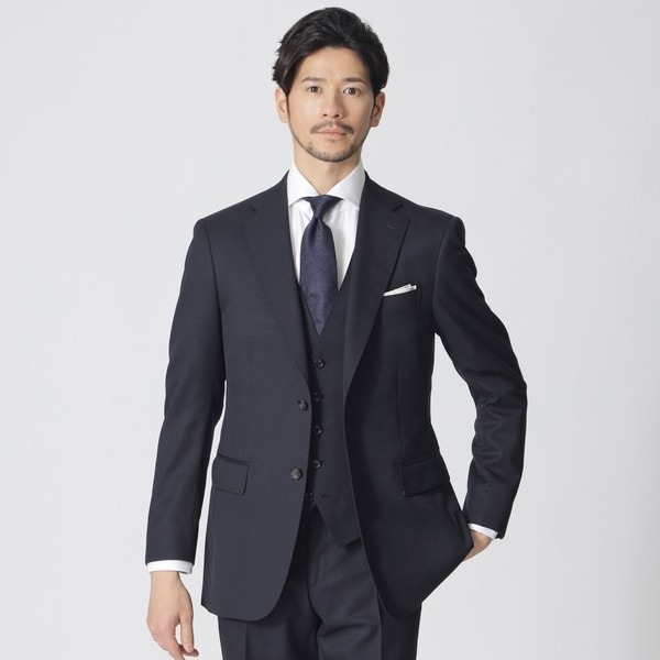 ネイビーシャークスキンスーツ | ブラックレーベル・クレストブリッジ