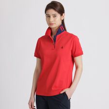 【GOLF】カミフアイコニックロゴジャカードポロシャツ(吸水速乾・UVカット)
