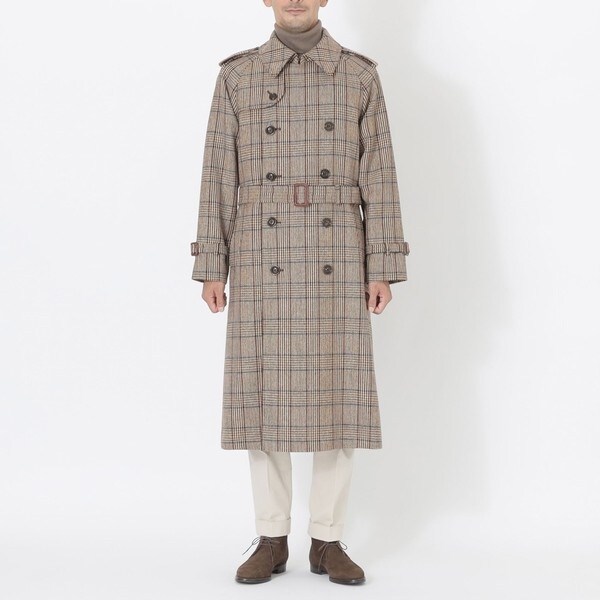 SANYOCOAT×Paul Stuart】 ブリティッシュツイード ダブルトレンチ