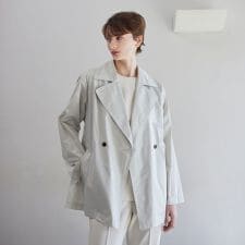 【Nikkei magazine掲載】【ウォッシャブル】エアリータフタ　コート