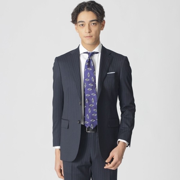 【EASTGATEMODEL】Super150'sストライプ柄スーツ