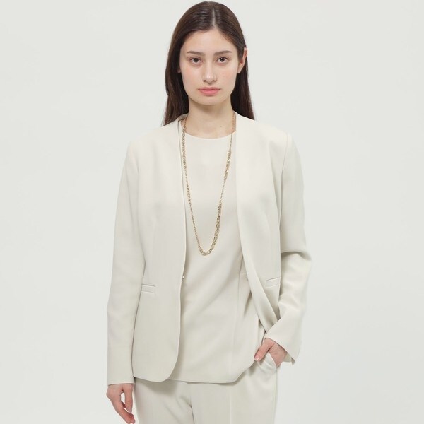 ポール・スチュアート(Paul Stuart) レディース ノーカラージャケット