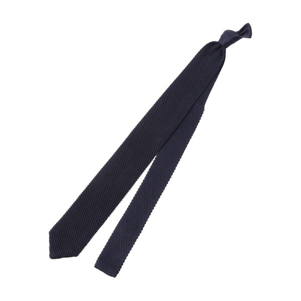 お受験ネクタイ】お受験用濃紺ネクタイ／西陣織／シルク100％／お受験