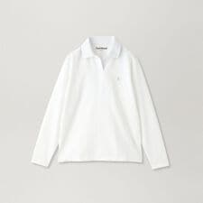 【GOLF】衿裏ロゴジャカード長袖ポロシャツ