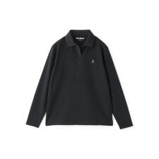 【GOLF Women's】衿裏ロゴジャカード長袖ポロシャツ