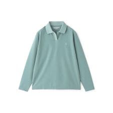 【GOLF Women's】衿裏ロゴジャカード長袖ポロシャツ