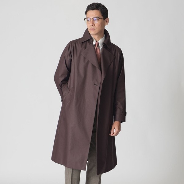 Paul Stuartポールスチュアート カシミヤ混 スタンドカラーコート Nikkei magazine掲載】カシミヤ混スタンドカラー