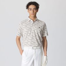 【吸水速乾】ヨットプリントポロシャツ（GOLF）