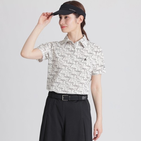 CPG GOLF 】ジオメトリック半袖ポロシャツ サイズ3 ロゴジオメトリック