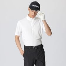 【吸水速乾/UVカット】メッシュハーフジップ半袖Ｔシャツ（GOLF）
